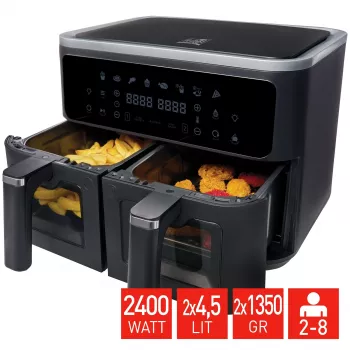 Fritel SnackTastic 8480 Airfryer 2 x 4.5L