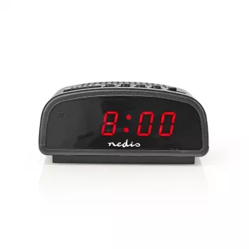Nedis CLDK008BK Ceas deșteptător digital LED cu funcție snooze, Negru