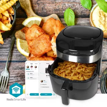 Nedis SmartLife KAAF180BKW Friteuză cu aer cald 7.2 L, negru