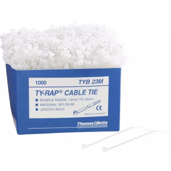 ABB TY-RAP Colier de cablu 3,6x140 mm negru rezistent la UV nailon 6.6 (pachet de 1000)