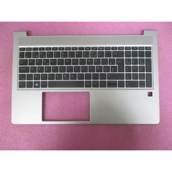 Capac superior HP cu tastatură CP NoSD belgiană (M78508-A41) - Natural Silver