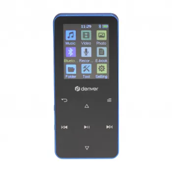 Denver MP-1830BU Player MP4 cu Bluetooth, display 1,8 inch , 4 GB, albastru