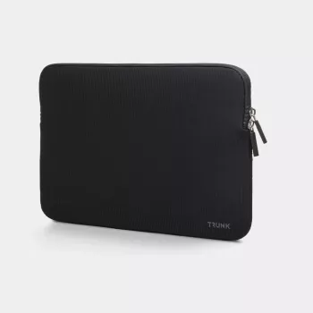 Husă de protecție Trunk Ribbet Velvet 13 pentru MacBook Pro, Air, din catifea cordonată, neagră
