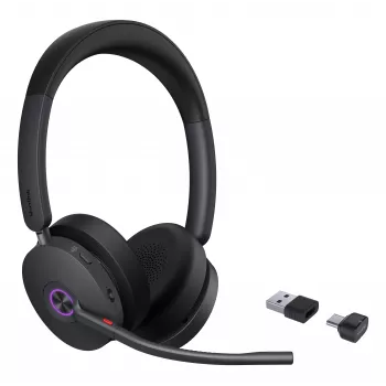 Yealink BH74 Teams Căști wireless cu ANC, dongle USB-C/A, On-Ear, Negru