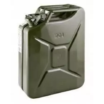 Canistră metalică pentru combustibil AUTEL 20L, verde oliv, certificată UN, oțel laminat la rece pentru uz intens