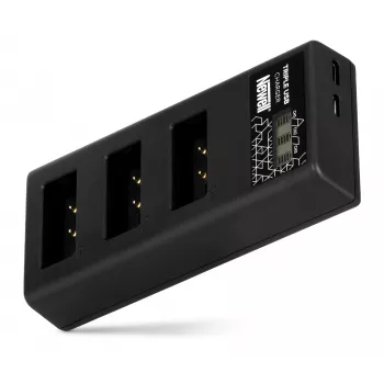 Încărcător de baterii cu trei canale Newell CD-USB-C pentru Canon LP-E17
