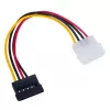 Cablu adaptor de alimentare Akyga AK-CA-17 Molex la SATA, 15 cm