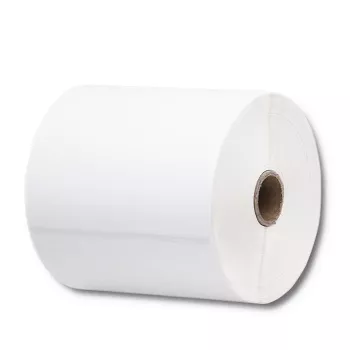 Etichete termice QOLTEC 100 x 150 mm 350 buc. - termic direct, alb, adeziv permanent