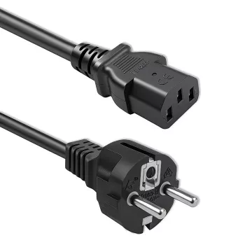 QOLTEC Cablu de alimentare SCHUKO CEE IEC C13 3x1.0mm2 1,5m negru