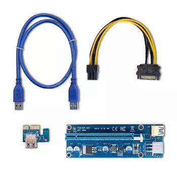 Qoltec Riser PCI-E ver. 009S USB 3.0 60cm Extender mining GPU