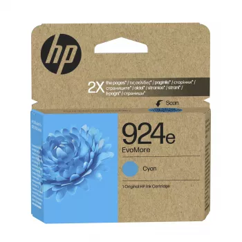 Cartuș de cerneală original HP 924e EvoMore cyan