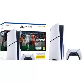 Bundle Sony PlayStation 5 Slim Disc Edition 1 TB + EA Sports FC 26 - alb/negru (CFI-2116A)