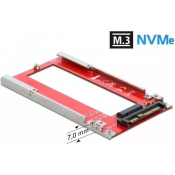 Convertor DeLOCK U.2 la M.3 / NF1 – adaptor PCIe 4.0 NVMe, SFF-8639 la SFF-8611/8612