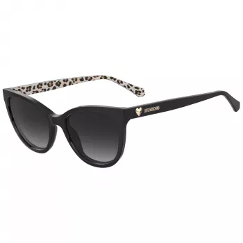 Ochelari de soare pentru femei MOSCHINO LOVE MOL072-S cu ramă dreptunghiulară din acetat, protecție UV400, 54/18/140 mm