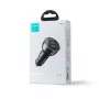 Încărcător auto 3-in-1 Joyroom cu transmițător FM Bluetooth, 70W PD, negru (JR-CL26)