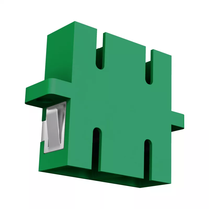 Cuplaj simplex SC/APC EFB Elektronik, single-mode, verde
