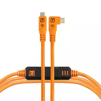 Tether Tools TetherPro USB-C Optima 10G Right-Angle portocaliu 4,6m