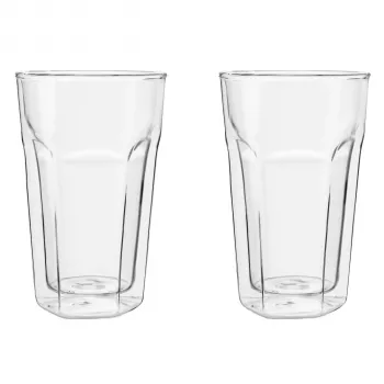 Leopold Vienna Pahar Latte Macchiato 280 ml set de 2 pahare dublu perete din sticlă borosilicată