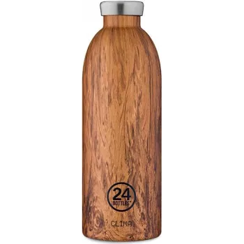 Sticlă termică 24Bottles Clima Bottle Sequoia Wood 850 ml