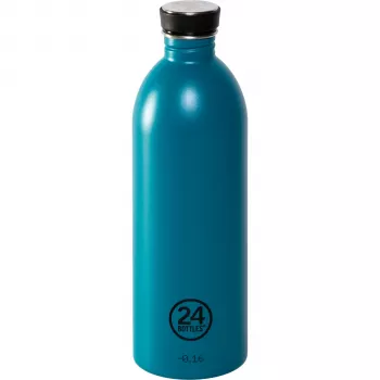 24Bottles Atlantic Bay 1000 ml Sticlă de apă din oțel inoxidabil - Albastru - Fitness Drumeții Sport