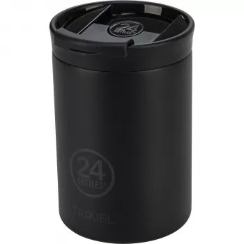 Cană de călătorie 24Bottles Travel Tumbler Tuxedo Black, 350 ml