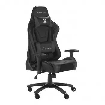 Scaun de gaming X Rocker, negru, cotiere 3D, perne de confort, 100 kg