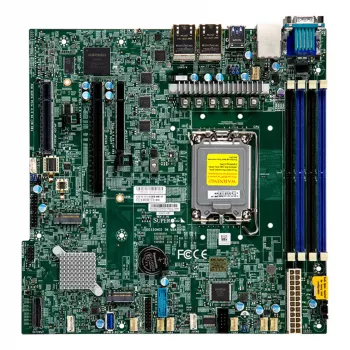 Supermicro MBD-X13SCH-LN4F-O Placă de bază Micro-ATX, LGA1700, Intel C266, DDR5, 4x 1GbE, IPMI