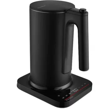 Fierbător electric MEDION MD 12106, 1,5 L, 2200 W, negru, oțel inoxidabil, funcție de menținere a căldurii