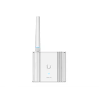 Gateway Ubiquiti UniFi SuperLink, alb, policarbonat, montaj pe șină DIN/perete, Status, extern, 3 dBi