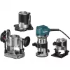 Makita RT0702CX3J Freză de cant 710W Mandrină 8mm cu 3 baze Valiză MAKPAC