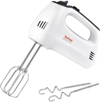 Mixer de mână TEFAL HT3101 QuickMix, 300 W, 5 viteze, turbo, alb