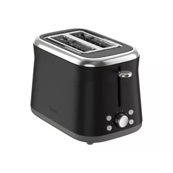 TEFAL Prăjitor de pâine TT7208E0 Collection Retro 850 W 2 fante Oțel inoxidabil Negru