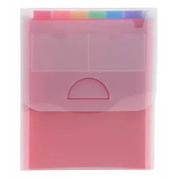 Mapă cu compartimente verticală Exacompta CRYSTAL 6 compartimente A4 transparentă (55798E)