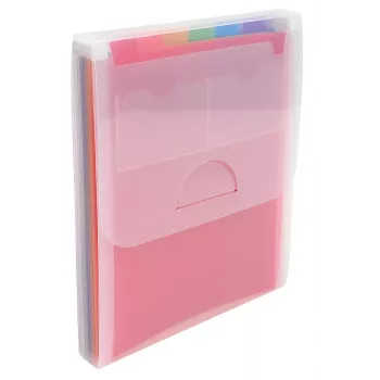 Mapă cu compartimente verticală Exacompta CRYSTAL 6 compartimente A4 transparentă (55798E)