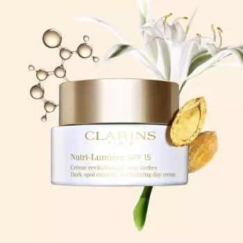 Crema de zi revitalizantă împotriva petelor pigmentare CLARINS NUTRI-LUMIERE SPF15 50 ml