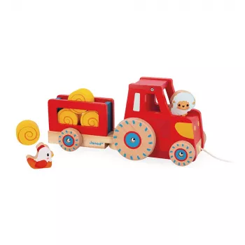 Jucărie cu tractare Janod Fermă Tractor