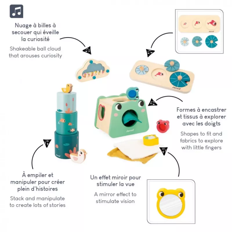 Set jucărie educativă Janod Box 12 luni+
