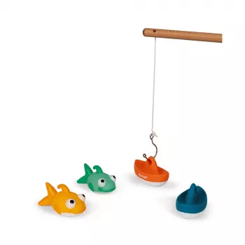 Set de pescuit pentru baie Janod 2+