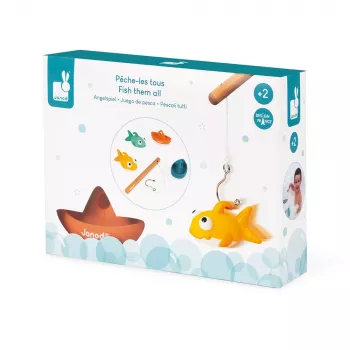 Set de pescuit pentru baie Janod 2+