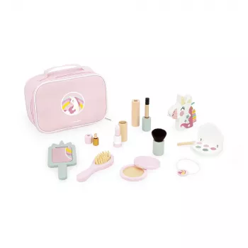 Set de joacă de frumusețe Janod Little Miss Unicorn cu 10 accesorii 3+