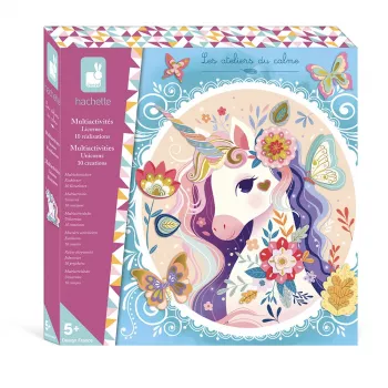 Set creativ de bricolaj Janod 10 decorațiuni unicorn 5+