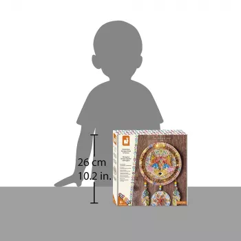 Set de țesut 3D Janod String Art Glowing Dreamcatcher