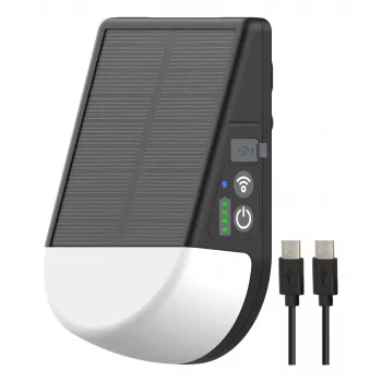 Lampă LED solară cu acumulator pentru exterior Brennenstuhl KL 300 AS cu adaptor keder