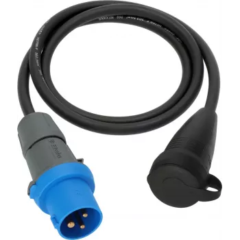 Cablu adaptor CEE Brennenstuhl 230V 16A 1,5m cuplaj Schuko IP44 negru/albastru