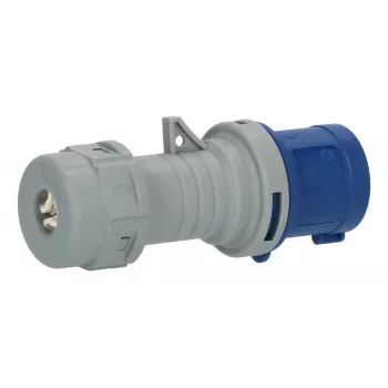 Brennenstuhl CEE Plug 230V 16A IP44 Blue 3-Pole Straight Plug