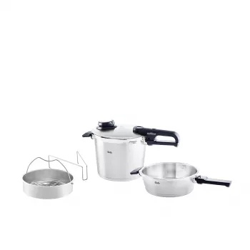 Set oală sub presiune Fissler Vitavit Premium Duo, 6 și 2,5 L
