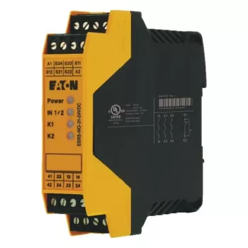 Releu de siguranță Eaton ESR5-NO-31-24VDC 24 V DC 3 NO + 1 NC, borne cu șurub, șină DIN