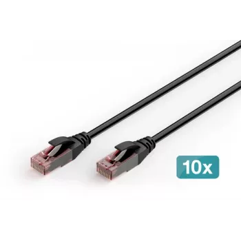 DIGITUS CAT 6 U-UTP Cablu patch exterior, cupru, PE, 10 bucăți