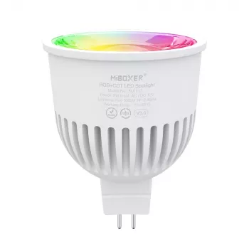 Bec LED retrofit MIBOXER FUT112 GU5.3/MR16 6W RGB-CCT 2,4GHz Smooth Dim Smart Spotlight