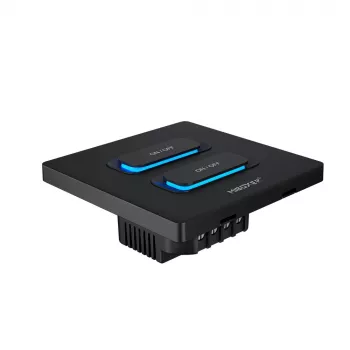 MIBOXER ESW2B Întrerupător inteligent 2 canale cu telecomandă LED, WiFi și senzor de mișcare 2,4GHz și dimmer